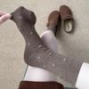 Damen Herbst und Winter Neue Zarte Kleine Gebrochene Blumen in den Schlauchstapelsocken