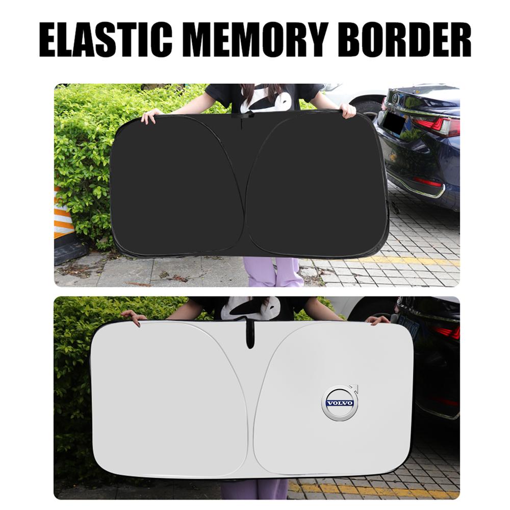 Car Front Window Sunshade Covers Sun Shade Windshield Visor Windscreen Folding Auto UV Protection Curtain For Volvo Rdesign C30