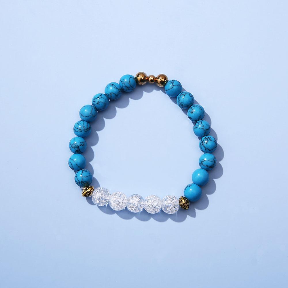 Fashion Snowflake Bracelet Bohemian Turquoise Beaded Bracelet