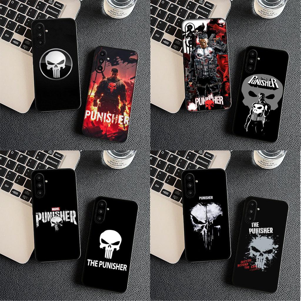 Cover for Motorola Moto Edge 50 30 One Fusion 40 neo Ultra Pro 20 Lite G50 G85 G84 E15 E14 Phone Case The Marvel Punisher Skull
