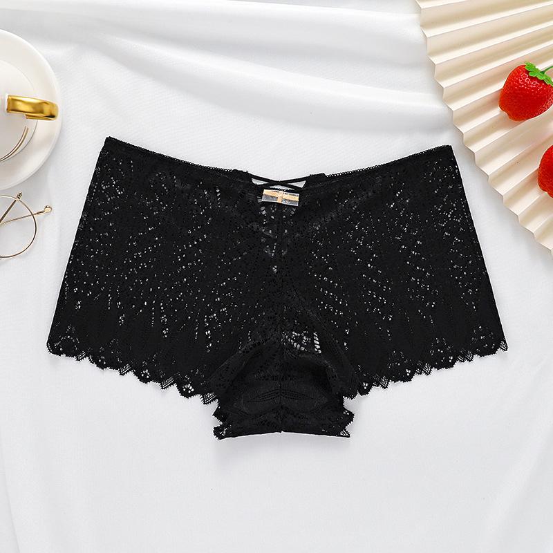 

Женские кружевные трусики, сексуальное нижнее белье со средней талией, открытые трусы, однотонные удобные трусы, женское нижнее белье S