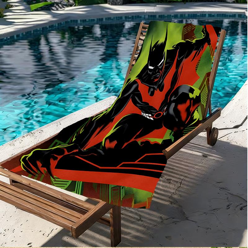 Batman Aufdruck Strandtuch, Vielseitiges Leichtes Saugfähiges Strandtuch für Pool Surfen Yoga Badezimmer, Perfektes Geburtstags-Urlaubsgeschenk