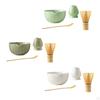 4-teiliges Matcha-Set Schale mit Ausguss Tee