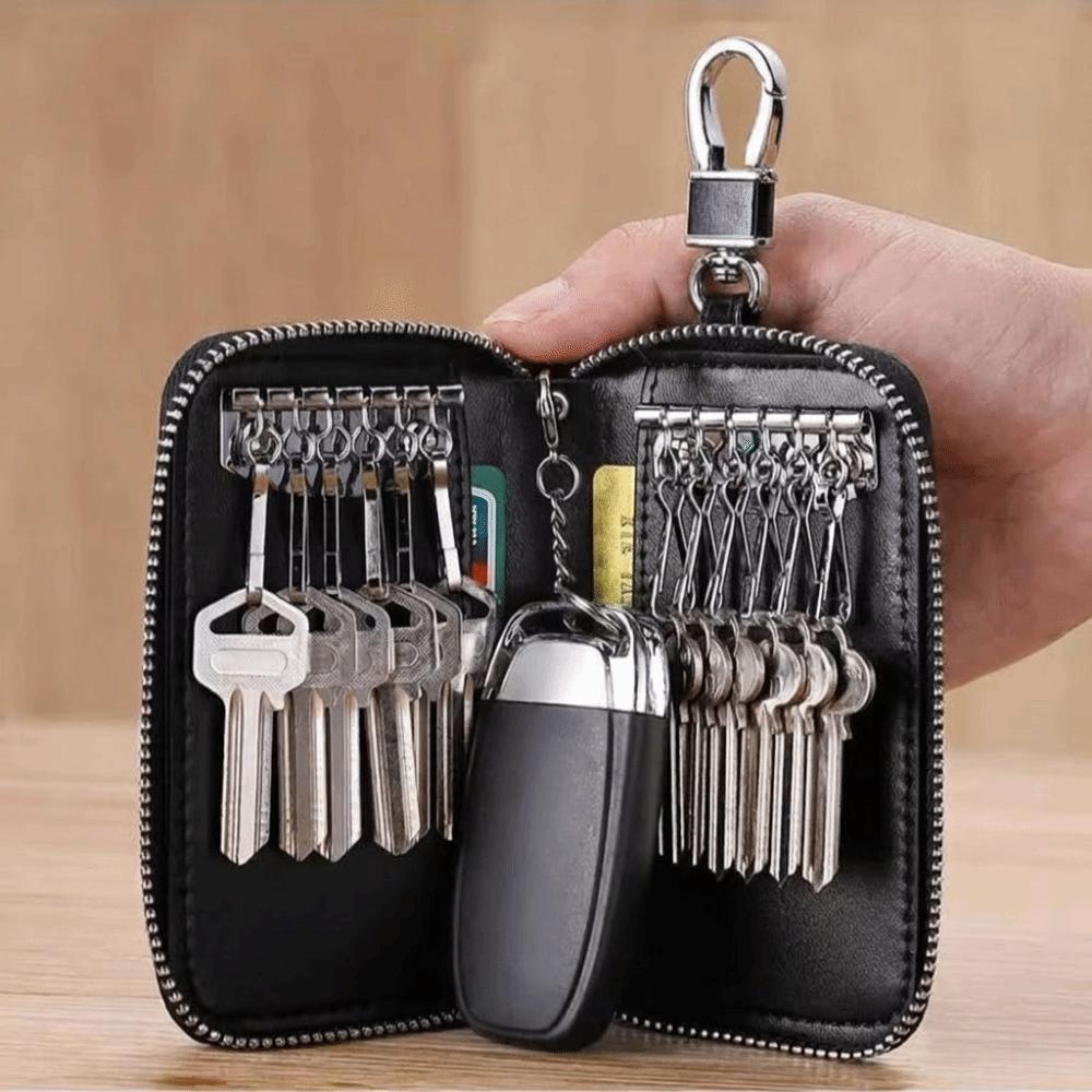 Retro Car Key Wallet Portable Key Storage Pouch Lightweight Key Organizer Business Use