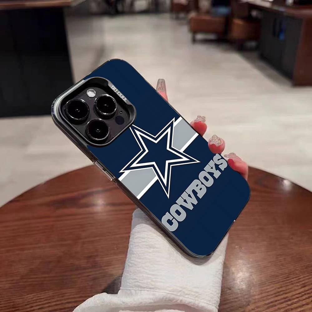 

Крутой чехол для телефона D-Dallas Cowboys-S для iPhone 17 16 15 14 13 12 11 Pro Max Plus, цветной, ударопрочный, задняя серебристая крышка iphone11