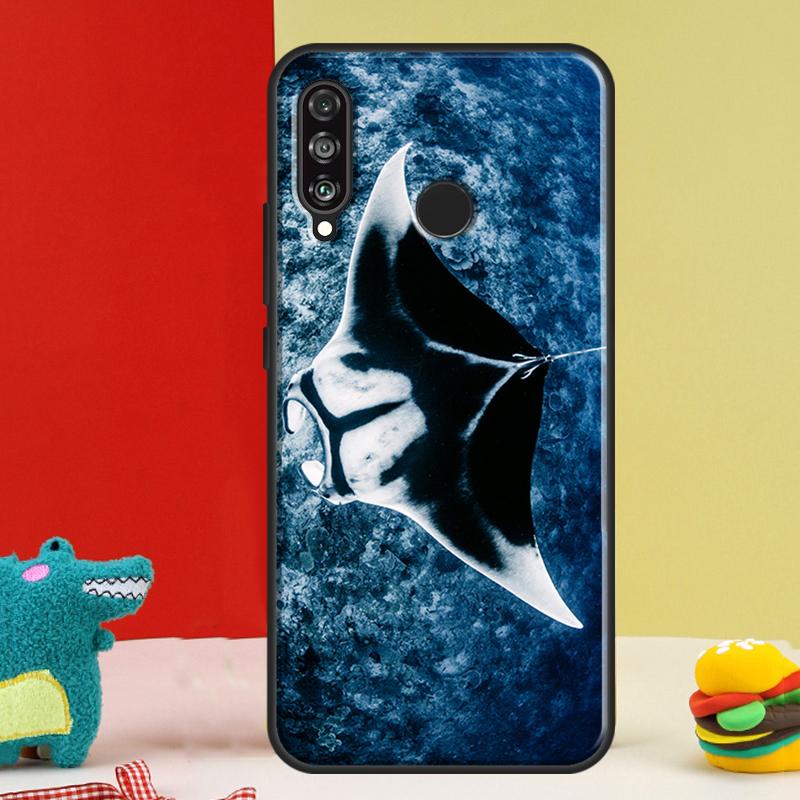 Animal Manta Ray For Huawei Nova 12i 12s 11i 5T 9 10 SE Y91 Y90 Y60 Y70 Y72 Y61 P60 Pro P20 P40 P30 Lite Case