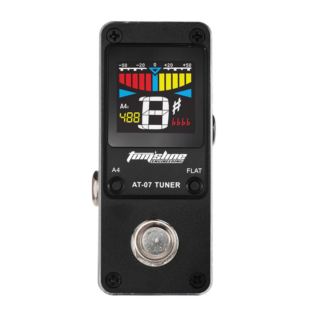 AROMA AT-07 Mini Chromatic Tuner Effect Pedal Mini Single Electric Guitar Effects Durable Durable Durable Durable