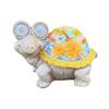 Garden Turtle Statue Turtle Sculpture with Solar Lights Outdoor Flower