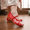 Chinese Style Girls' Dancing Shoes Wear Resistant Embroidered Cloth Shoes Ballet Shoes  Walking
