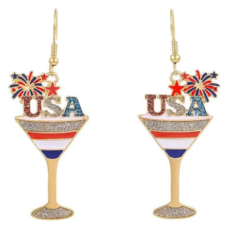 Delicate Earrings Independence Day Theme Fashion Accessories Party Earrings Suitable for Casual or Formal Occasions