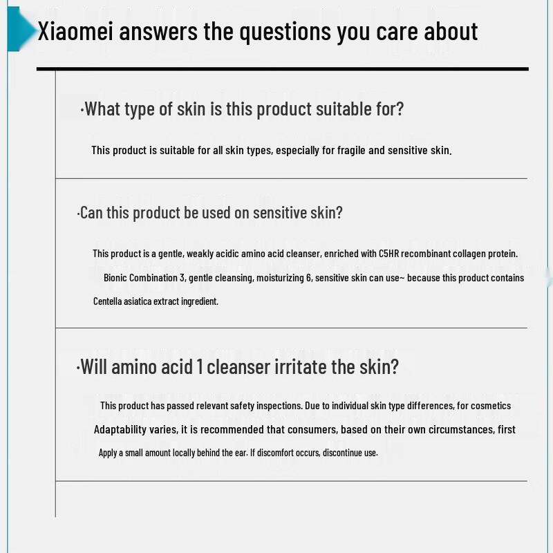 Kefumei Human-like Recombinant Collagen Amino Acid Facial Cleanser