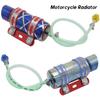 Stainless Steel Motorcycle Radiator Oil Cooler Kit Oil Radiator For Dirt Bike Rsz Wisp Gy6 CG125 Modification Accessories