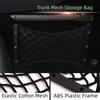 Versatile Car Trunk Side Storage Net Organizer Elastic Mesh Bag with ABS Shell