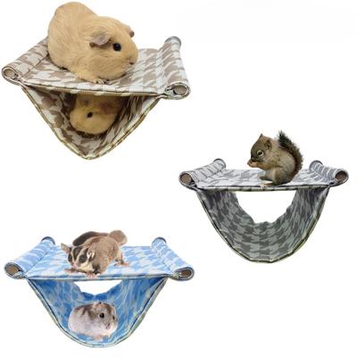 Pet Large Hammock for Small Animal Double Layer Summer Cold Mat Guinea Pig Bed Hamster House Nest Sleeping Bag Hanging Tree Beds