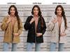 Women's 2024 Hooded Fur-Lined Windbreaker: Autumn/Winter Warm Zipper Jacket