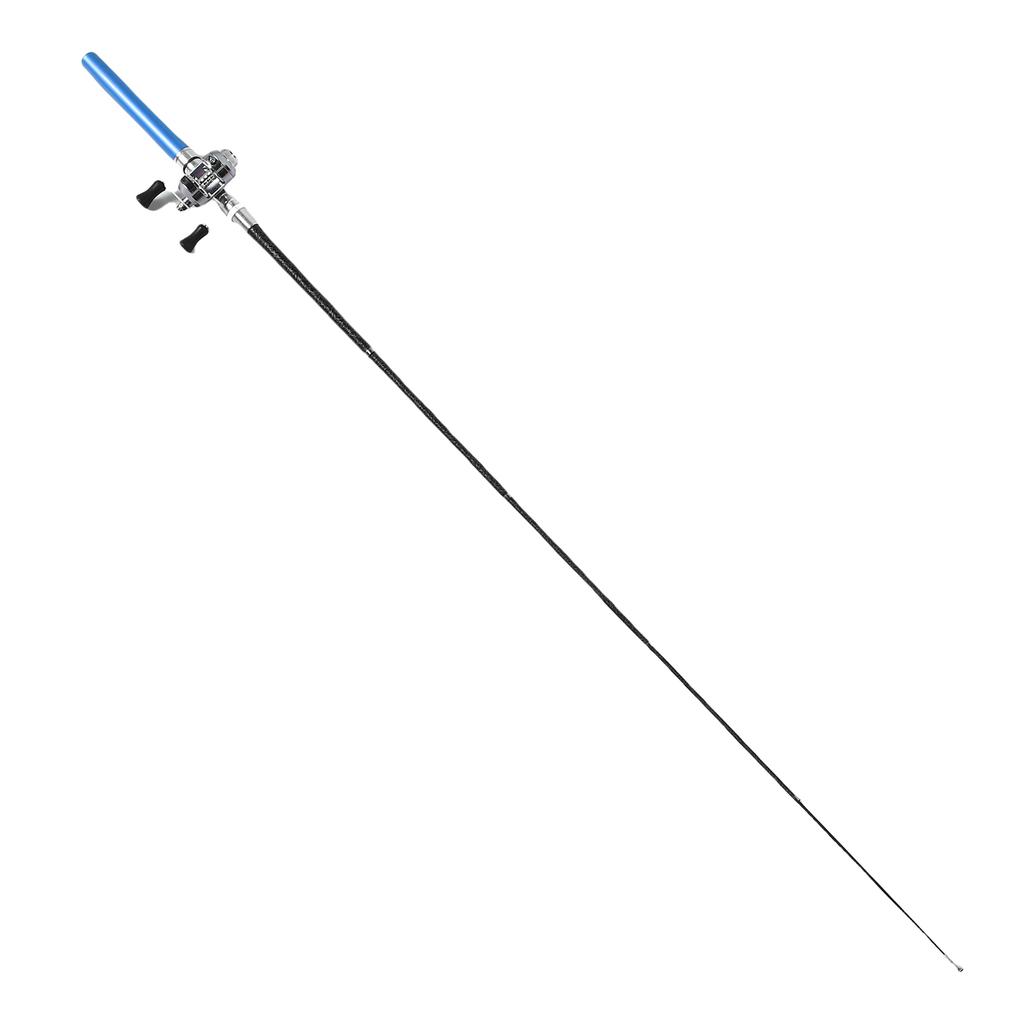 Fishing Rod Reel Combo Pen Portable Telescopic Lightweight Fib glass Fishing Rod Pen for Riv Lake
