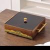 Chinese Wooden Dried Fruit Plate High-end Snack Nut Plate Hotel Club Refreshment Plate Solid Wood Fruit Plate Storage Box