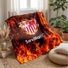 Sevilla FC Soft Flannel Fleece Blanket Lightweight Cozy Warm Throw Blanket For Sofa Bed Home Decor