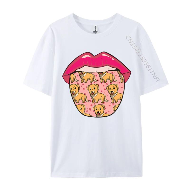 

Dog Breed Tongue Golden Retriever Tshirt Black Graphic Fitness T Shirt Cotton T Shirt for Men Fashionable Grpahic Tee S