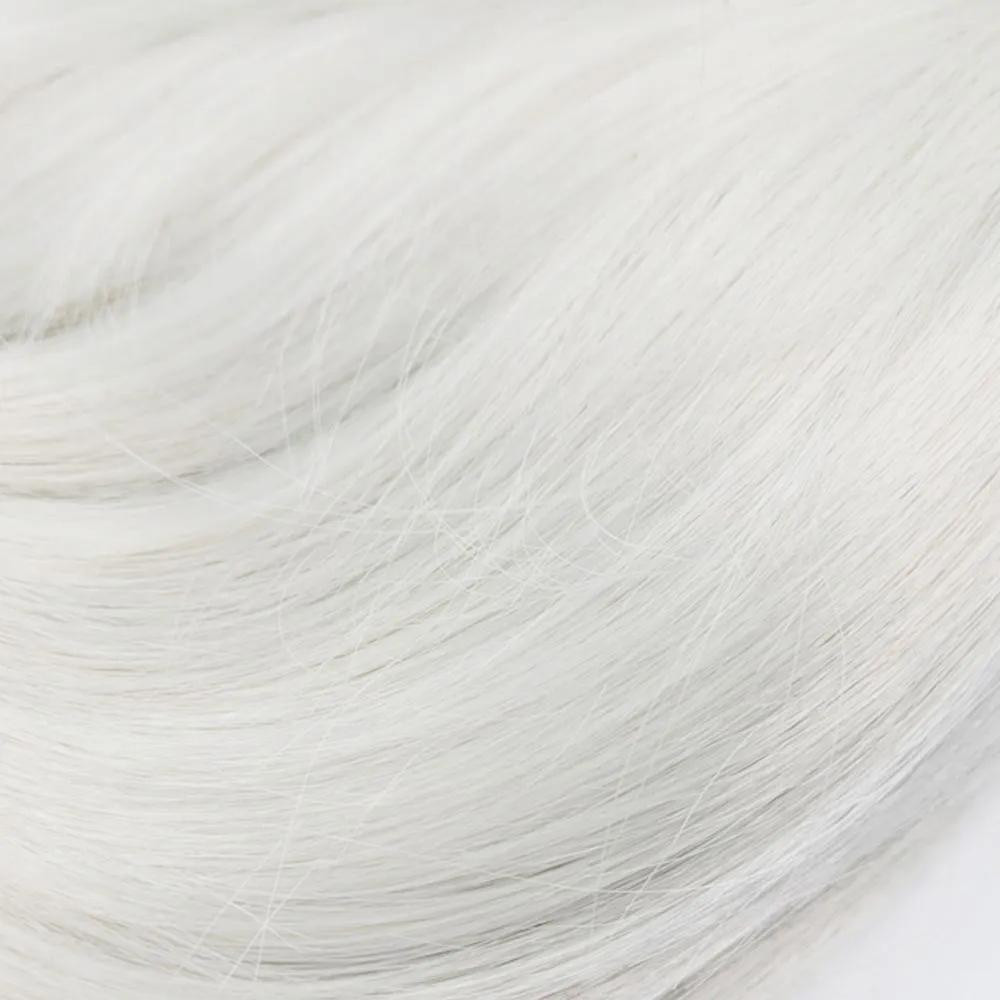 Theater props, short haircut, silver wig, cosplay, makeup, short hair wig