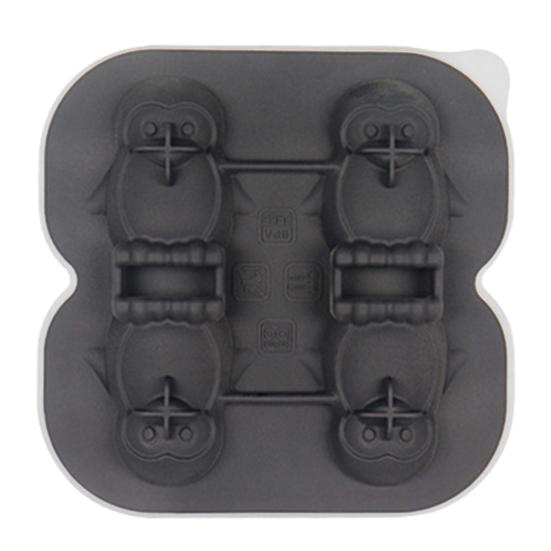 Penguin Shaped Ice Cube Trays 3D Ice Cube Mold Easy Release Slow Melting Ice Maker for Whiskey Cocktails Brandy Coffee
