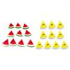 10pcs Genuine Artificial Greenmelon Slices Fast Flexible Sealant Pretended Fruits Home Party Decoration