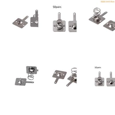 K1AE 50 Paar Batterie-Splitter AA AAA Batterie Positive zu Negative Federblech-Set
