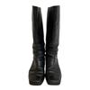 Salvatore Ferragamo leather boots black leather Used