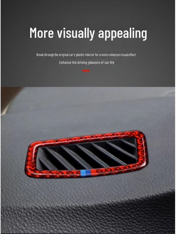 Carbon Fiber Dash Air Outlet Panel Sticker for BMW 3 Series E90/E92/E93