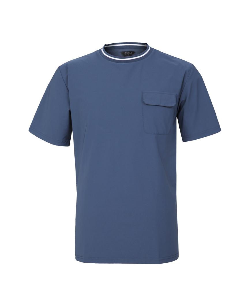 2ELA Flexible Men'S Woven Short Sleeve T-Shirt 4 Colors