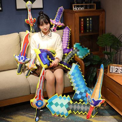 Creative Simulation Sword Throw Pillow Plush Toy Axe Shovel Doll Boy Soothing Rag Doll Performance Props