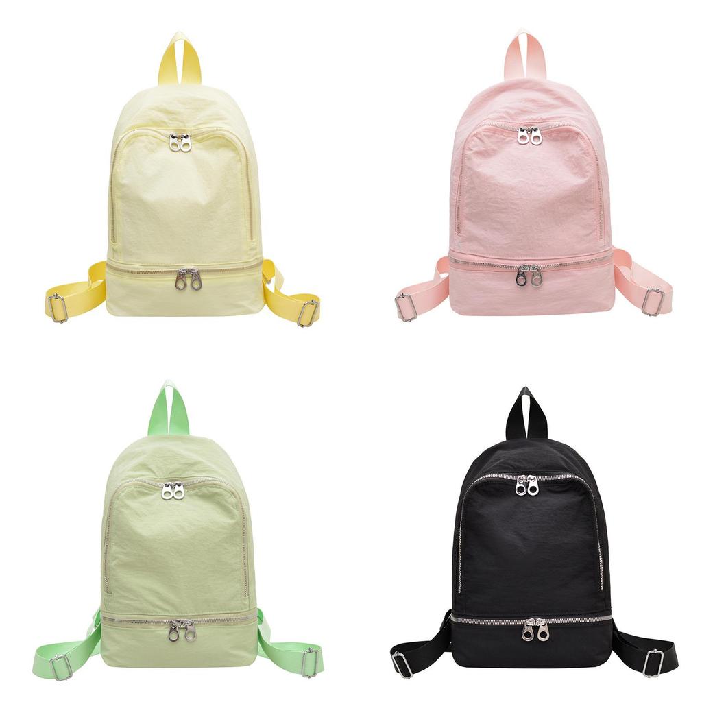 Nylon Casual Backpack With Breathable Design For Students And Commuters
