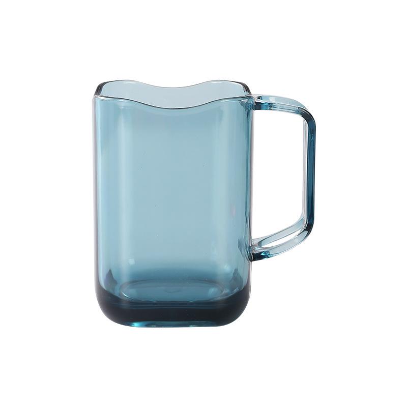 Nordisches minimalistisches Luxus transparentes multifunktionales Mundspül- und Zahnbürstenbecher-Set