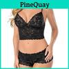 Women Sexy Lingerie Corset Lace Push Up Vest Top Bra And Pant Set Underwear Charm For Elegant Nights