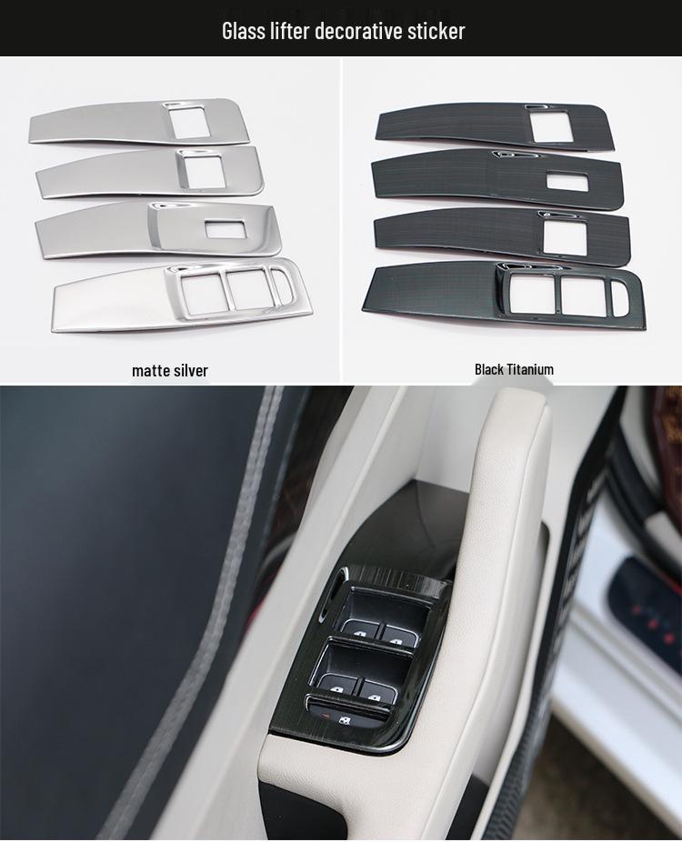 Compatible Decorative Patch for Hongqi H5: Air Outlet, Dashboard, Center Console, Door Panel, and Window Controls
