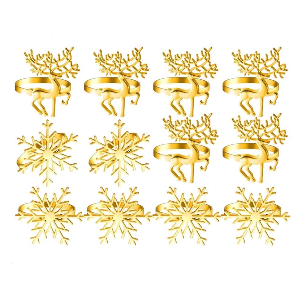 Christmas Napkin Rings Elk Napkin Rings Snowflake Napkin Rings
