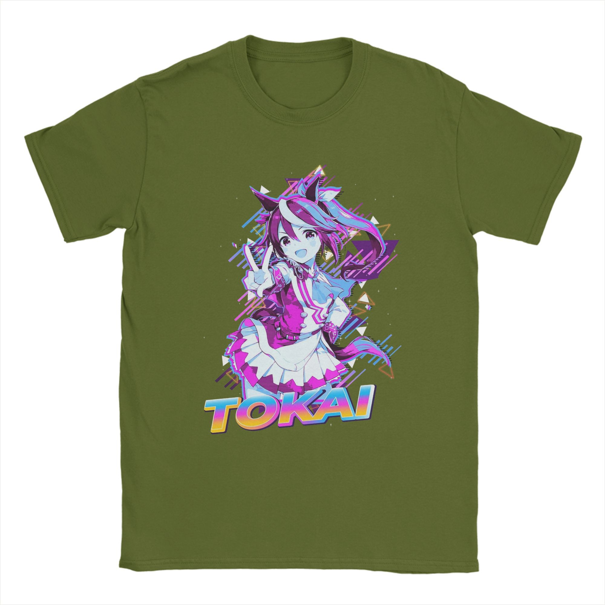 

Printed Tokai Teio Uma Musume Pretty Derby Anime T Shirt for Men Women 100% Cotton T-shirts Short Sleeve Clothes 4XL