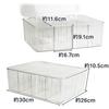 TOREJAX Card Storage Box, Clear Case with Lid, Rounded Corners, Dust Protection, Easy Viewing, Multi-Purpose, for Trading Cards