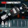 LED Digital Torque Gauge, 17–340 N·m Electronic Torque Tester, Torque Measurement Instrument with Buzzer Alarm