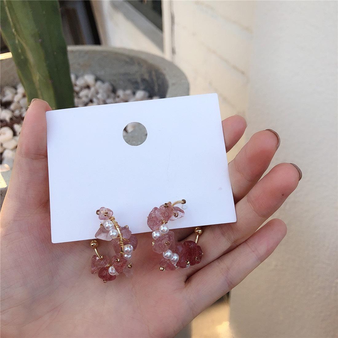 

Valentine s 2021 Korean & Japanese Crystal Earrings: 925 Silver Studs, Simple & Versatile for Women