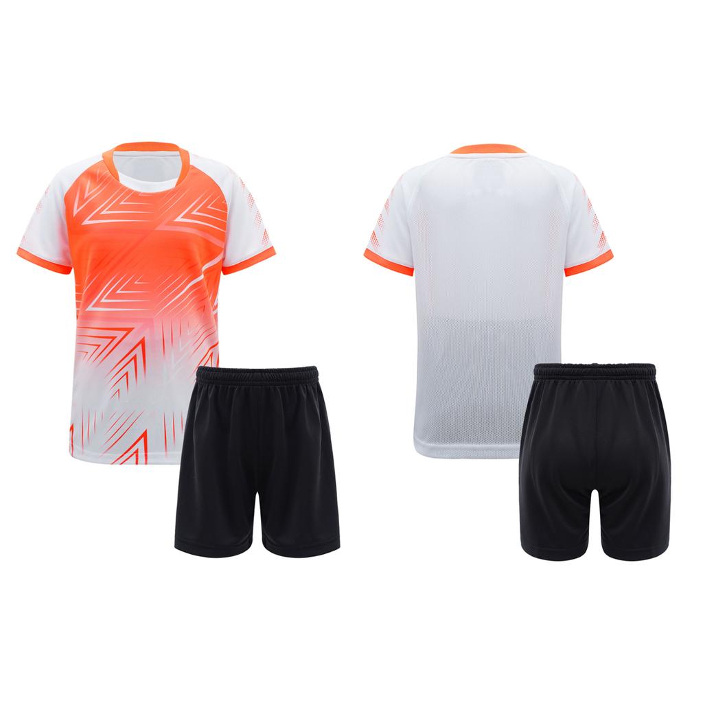 2Pcs Kids Boys Running Exercise Sport Suit Round Neck Short Sleeve Top with Drawstring Shorts Set