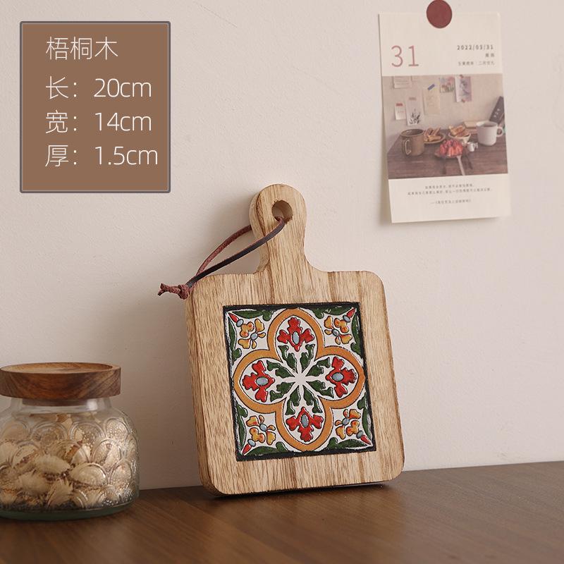 Kitchen Insulation Pot Mat Retro Home Dining Cup Mat Clay Pot High Temperature Resistant Kitchen Table Mat Storage Organization