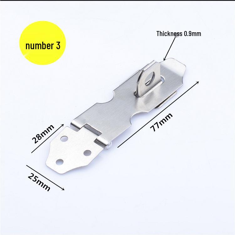 Stainless Steel 4-Inch Lockable Cabinet/Drawer Latch with Thickened Buckle