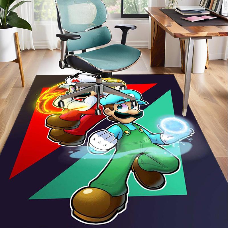 Princess Peach Adventure Office Rug Chair Mat, Game Carpet, Suitable for Front Door, Bedroom, Living Room, Desk, Holiday Gift