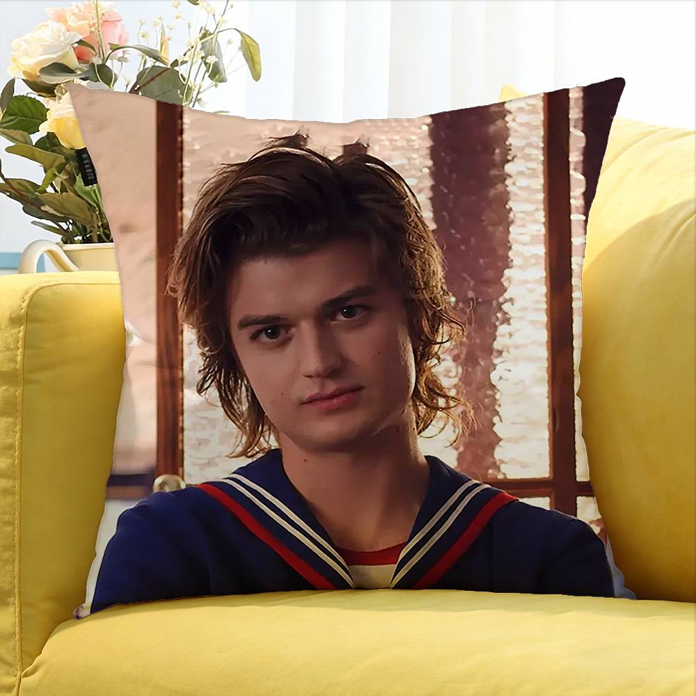 

Joe Keery Stranger World Various Sizes Square Pillow Case For Car Home Bedchamber Decor 30X30cm