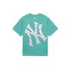 MLB New York Yankees T Shirts Unisex Turquoise Crew Neck Moderate Straight Fit 3ATSM0633-50TQS