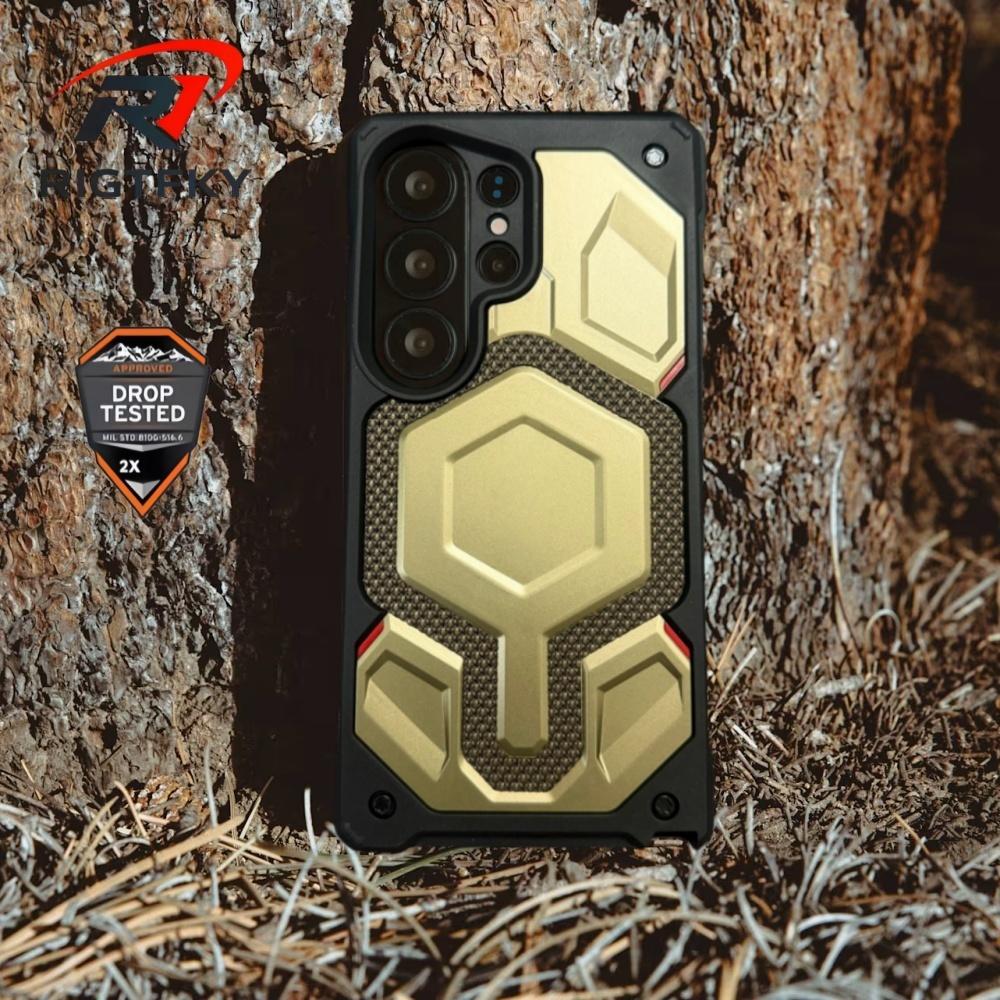 Exklusive Monarch Heavy Stoßfeste Rüstung Magnetische Handyhülle für Samsung S26 Ultra S25 S24 S23 S26ULTRA Robuste Schutzhülle