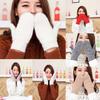 Luxurious Lovely Women Winter Knit Thicker Faux Cashmere Fingerless Mittens