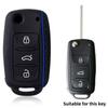 Protect Car Key Shell For Volkswagen Polo Passat B5 Golf 4 5 6 MK5 MK6 Eos Bora Beetle TSI New Silicone Cover Case