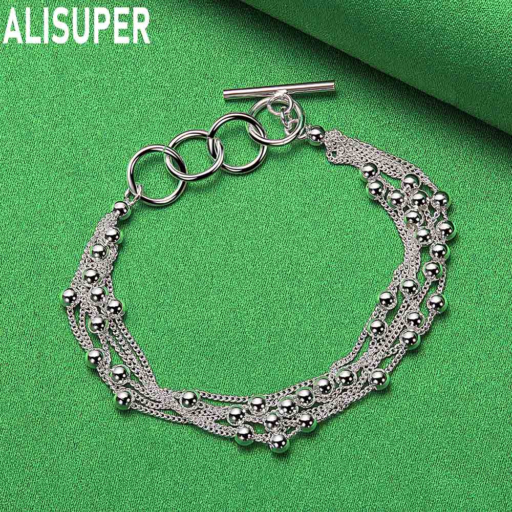 925 Sterling Silver Tassel Grape Bracelet Side Chain Exquisite Bracelet Gift Jewelry